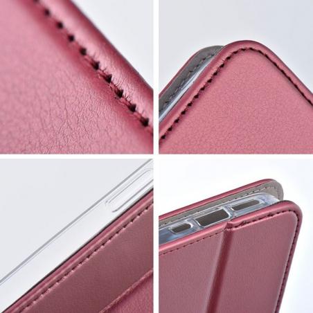 Funda COOL Flip Cover para Xiaomi Redmi 13C / 13C 5G / Poco C65 Liso Burgundy