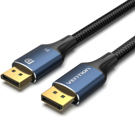 Cable Vention HCELF/ DisplayPort Macho - DisplayPort 8K Macho/ 1m/ Azul