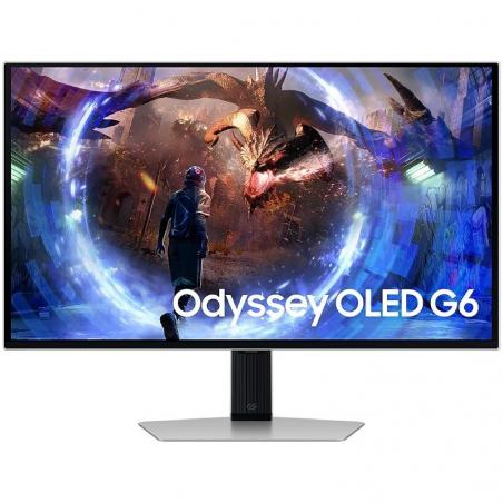 Monitor Gaming Samsung G6 Odyssey OLED S27DG600SU 27'/ QHD/ 0.03ms/ 360Hz/ Regulable en Altura/ Plata