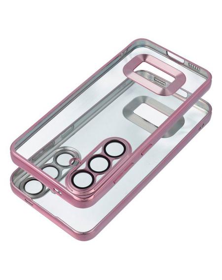 Carcasa COOL para Xiaomi Redmi 13C / 13C 5G / Poco C65 Borde Metalizado (Rosa)