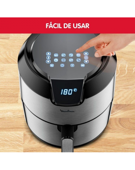 Freidora por Aire / Sin Aceite Moulinex Easy Fry Deluxe/ 1500W/ Capacidad 4.2L