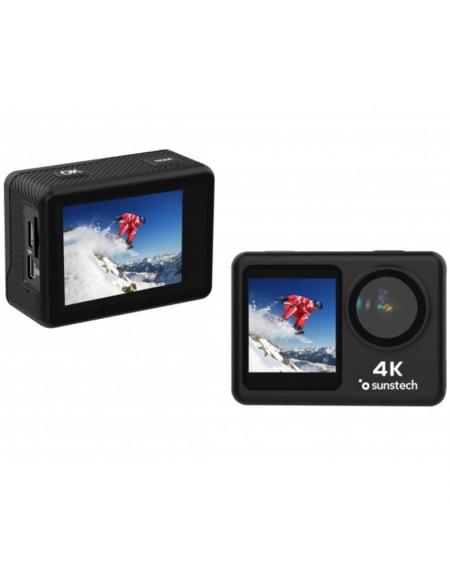 Cámara Digital Deportiva Sunstech Adventure 4K/ 16MP/ Ángulo de visión 170º/ Negra