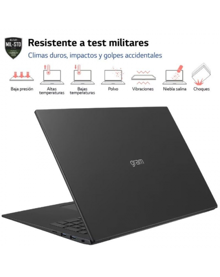 Portátil LG Gram 17Z90R-E.AD78B Intel Core i7-1360P/ 32GB/ 1TB SSD/ GeForce RTX 3050/ 17'/ Win11