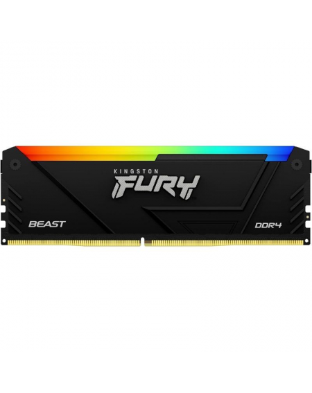 Memoria RAM Kingston FURY Beast RGB 16GB/ DDR4/ 3200MHz/ 1.35V/ CL16/ DIMM