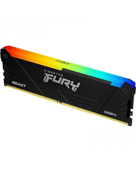 Memoria RAM Kingston FURY Beast RGB 16GB/ DDR4/ 3200MHz/ 1.35V/ CL16/ DIMM