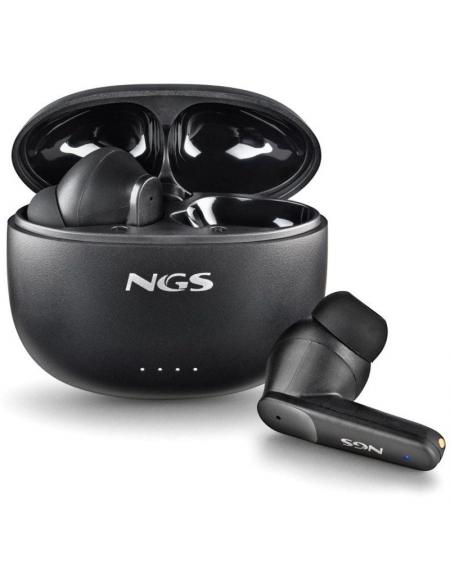 Auriculares Bluetooth NGS Ártica Hush con estuche de carga/ Autonomía 4h/ Negros