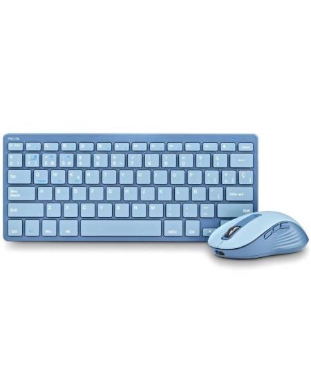 Teclado y Ratón Inalámbricos NGS Fantasy Kit Blue/ Azul