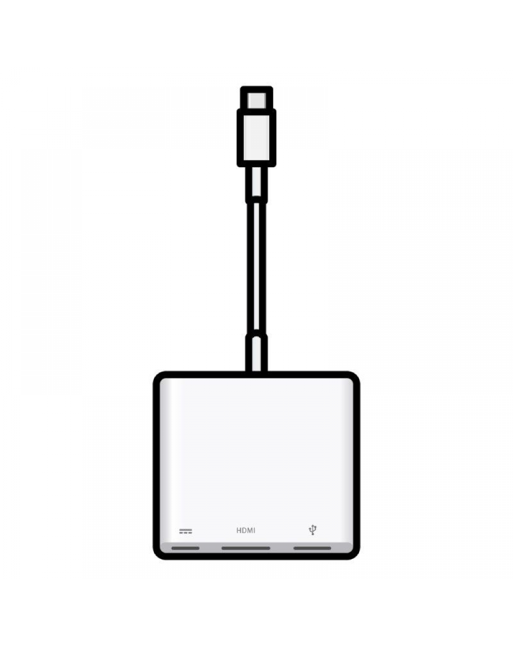 Adaptador usb-c digital Av Multiport Macbook v3 MW5M3ZM/A