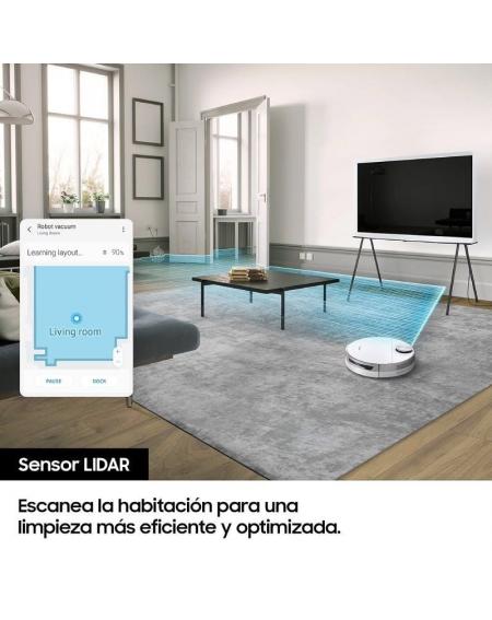 Robot Aspirador Samsung Jet Bot/ Autonomía 1.5h/ control por WiFi/ Blanco