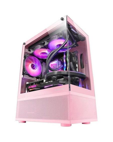 Caja Gaming Minitorre Mars Gaming MC-SE/ Rosa