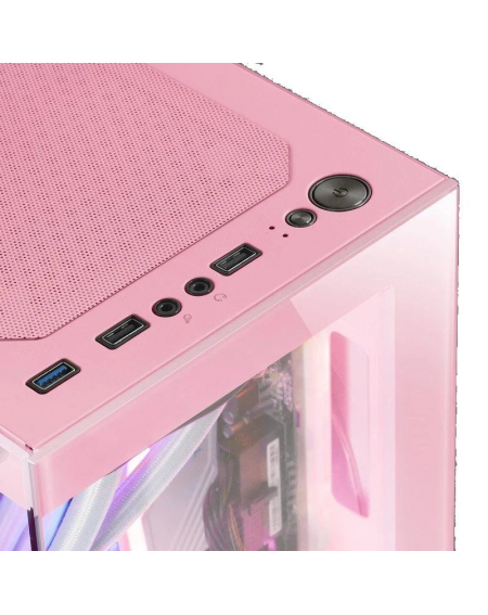 Caja Gaming Minitorre Mars Gaming MC-SE/ Rosa