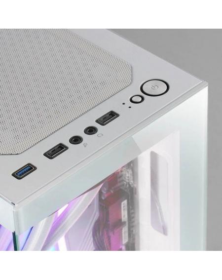 Caja Gaming Minitorre Mars Gaming MC-SE/ Blanca