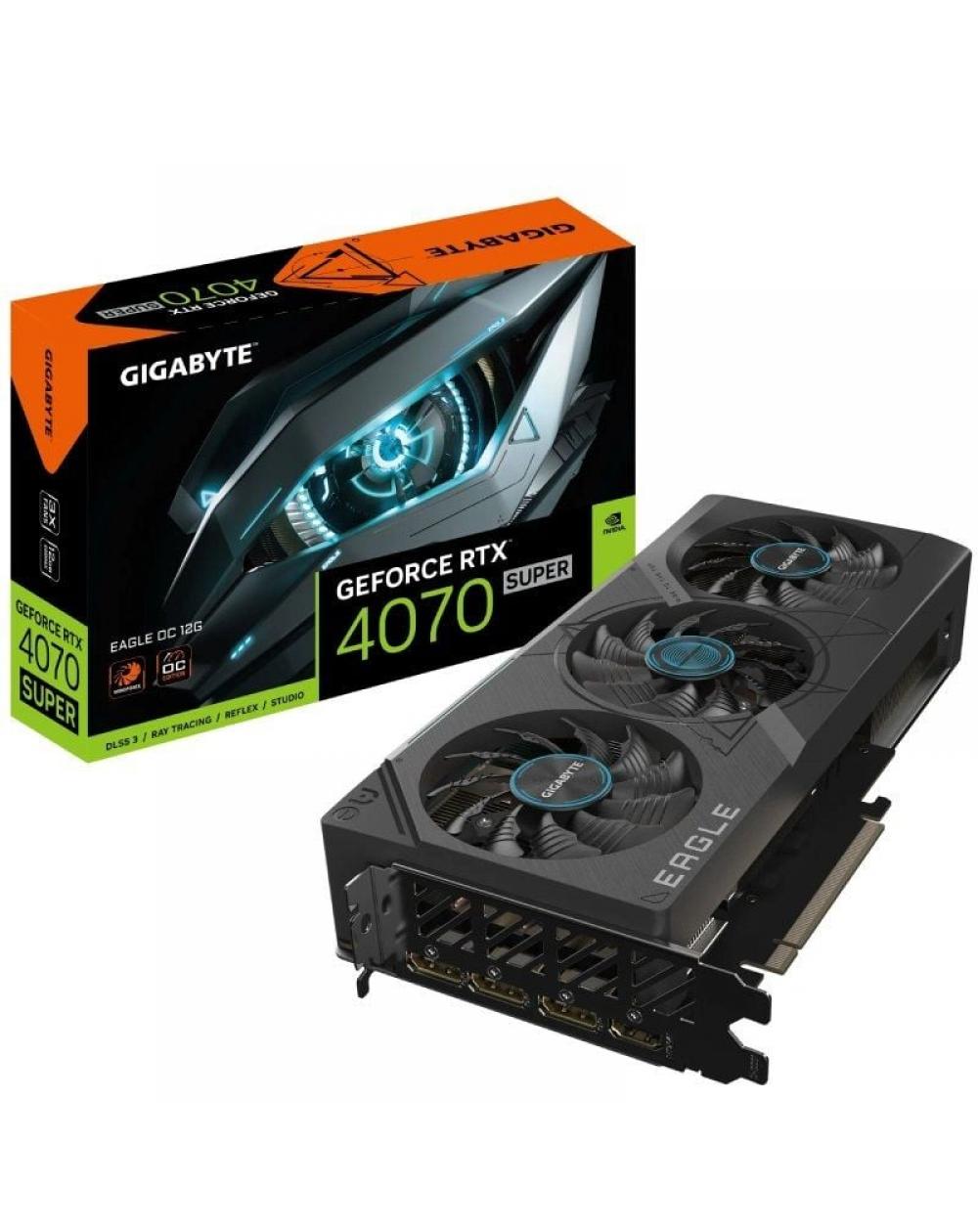 Tarjeta Gráfica Gigabyte GeForce RTX 4070 SUPER EAGLE OC 12G/ 12GB GDDR6X