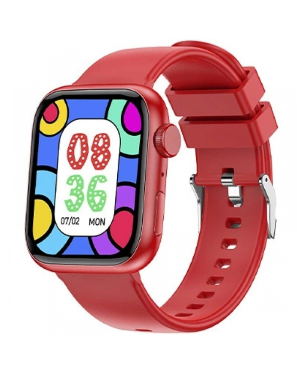 Smartwatch Forever IGo Watch 3 JW-500/ Notificaciones/ Frecuencia Cardíaca/ Rojo