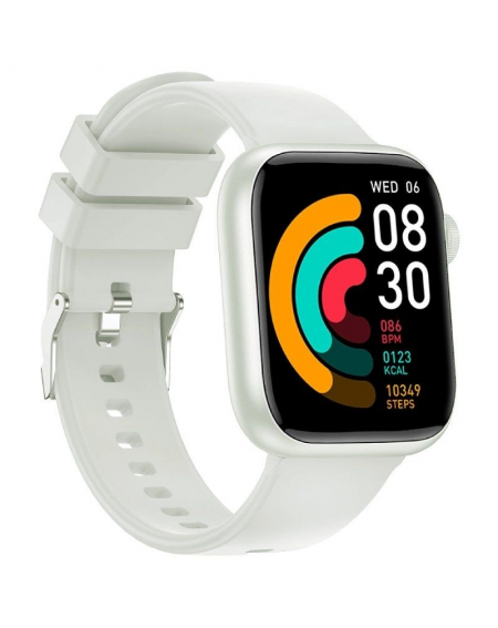 Smartwatch Forever IGo Watch 3 JW-500/ Notificaciones/ Frecuencia Cardíaca/ Blanco