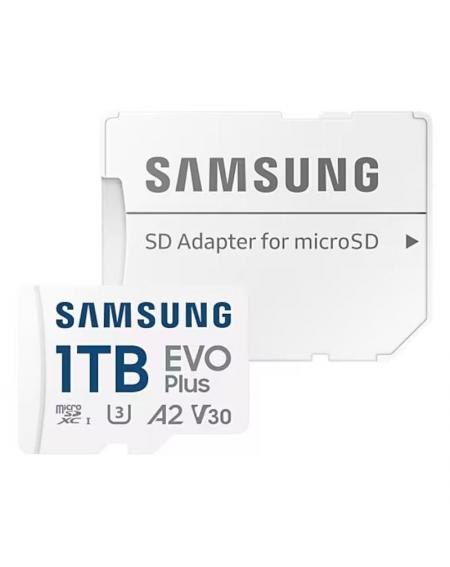 Tarjeta de Memoria Samsung EVO Plus 2024 1TB microSD XC con Adaptador/ Clase 10/ 160MBs