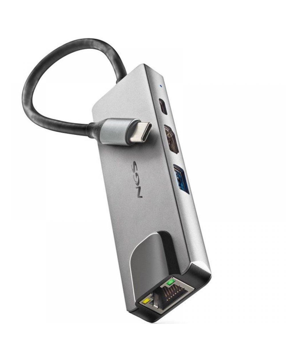 Docking USB Tipo-C NGS WonderDock Supra/ 1xUSB/ 1xUSB Tipo-C DP/ 1xHDMI/ 1xRJ45