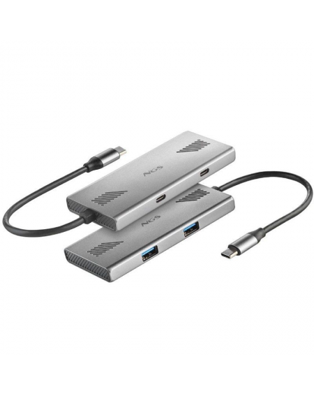 Hub USB Tipo-C NGS WonderDuo-C / 2xUSB/ 2xUSB Tipo-C