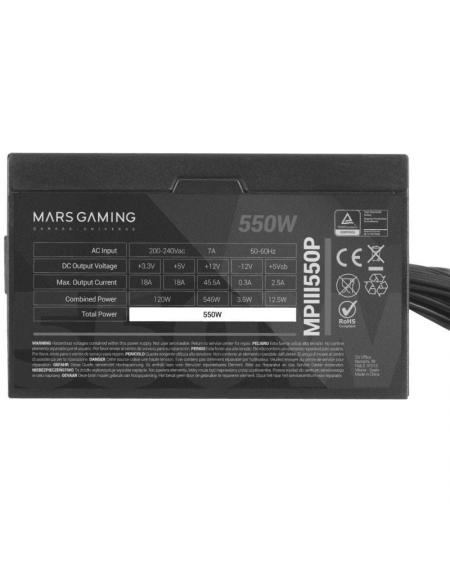 Fuente de Alimentación Mars Gaming MPIII550P/ 550W/ Ventilador 12cm