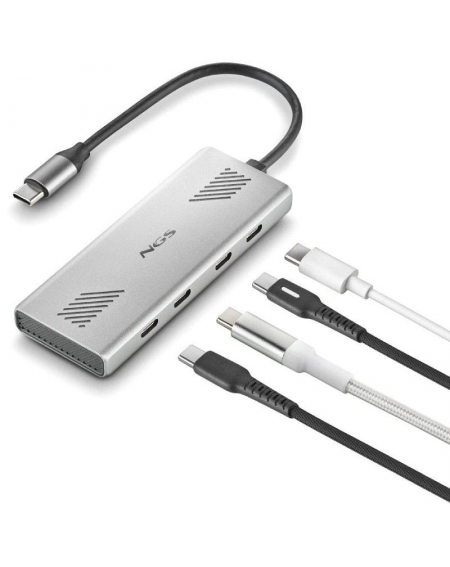 Hub USB Tipo-C NGS Wonder4-C/ 4xUSB Tipo-C