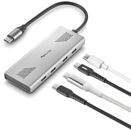 Hub USB Tipo-C NGS Wonder4-C/ 4xUSB Tipo-C