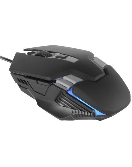 Ratón Gaming Mars Gaming MM024/ Hasta 4000 DPI/ Negro