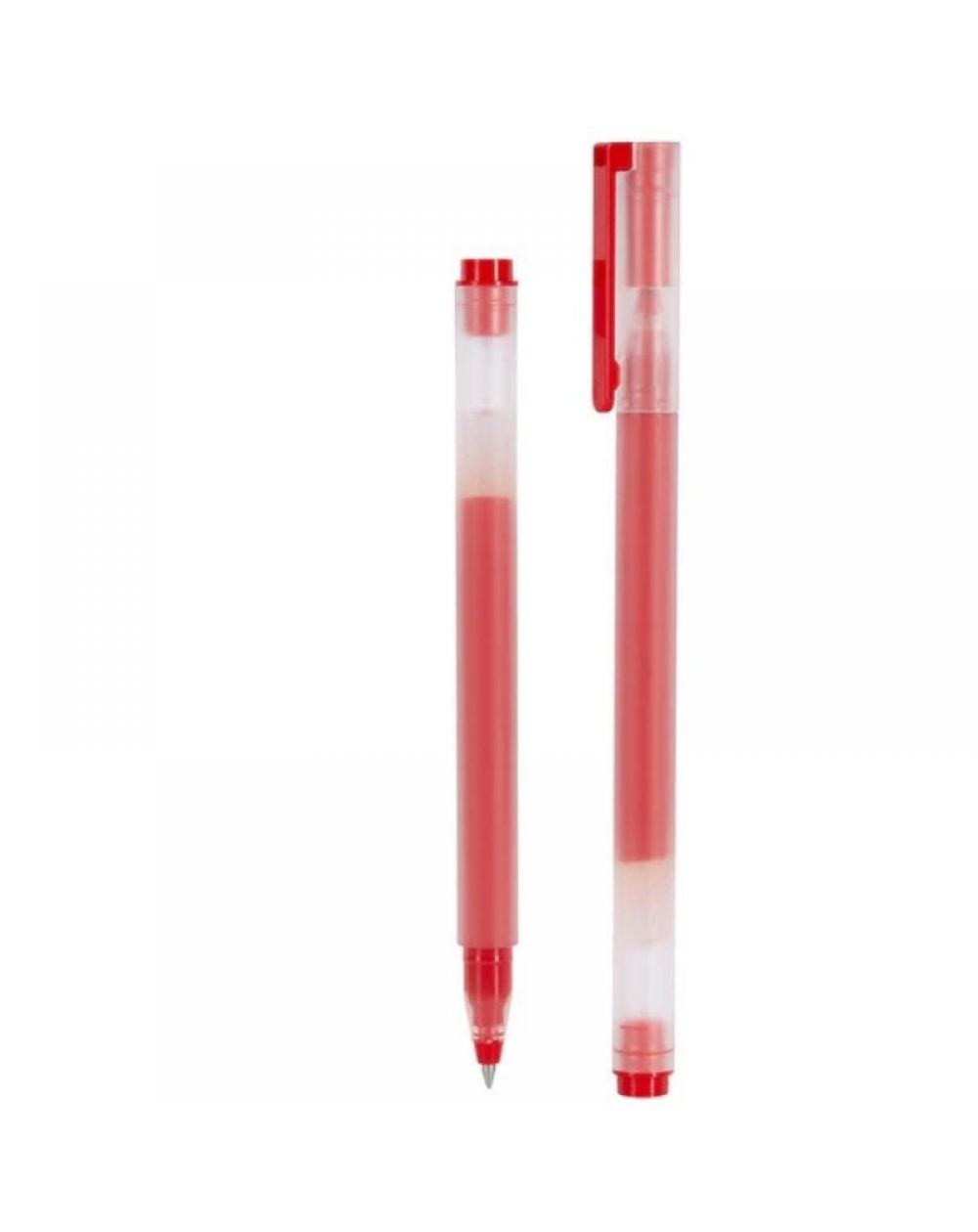 Bolígrafos de Tinta de Gel Xiaomi Mi High-Capacity Gel Pen/ 10 unidades/ Rojos