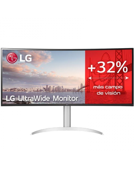 Monitor Profesional Ultrapanorámico LG UltraWide 34WQ650-W 34'/ WFHD/ Multimedia/ Regulable en Altura/ Plata y Blanco