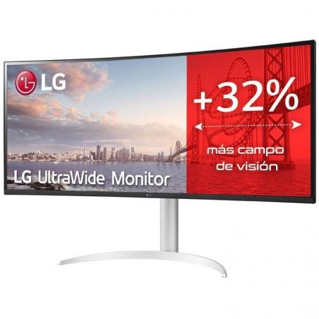 Monitor Profesional Ultrapanorámico LG UltraWide 34WQ650-W 34'/ WFHD/ Multimedia/ Regulable en Altura/ Plata y Blanco