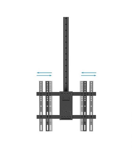 Soporte de Techo Giratorio/ Inclinable/ Nivelable TooQ LPCE1175TSLI-XL-B para TV de 32-75'/ hasta 60kg