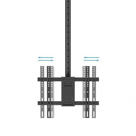 Soporte de Techo Giratorio/ Inclinable/ Nivelable TooQ LPCE1175TSLI-XL-B para TV de 32-75'/ hasta 60kg