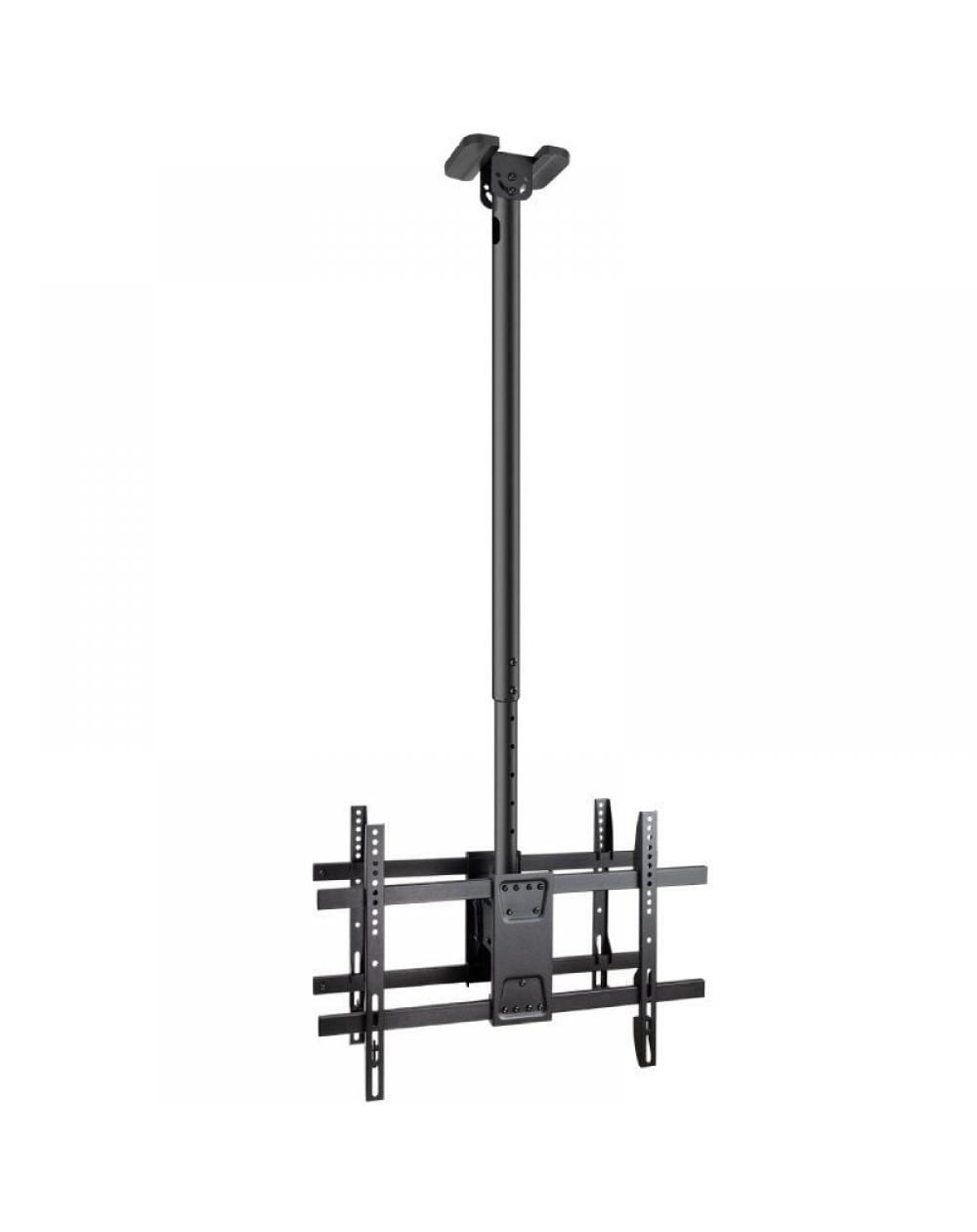 Soporte de Techo Giratorio/ Inclinable/ Nivelable TooQ LPCE2286TSLI-XL-B para 2 TV de 43-86'/ hasta 100kg