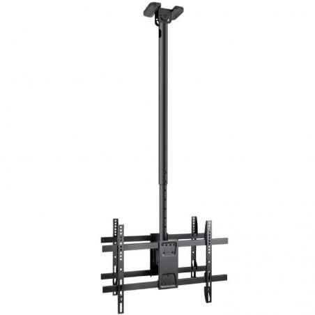 Soporte de Techo Giratorio/ Inclinable/ Nivelable TooQ LPCE2286TSLI-XL-B para 2 TV de 43-86'/ hasta 100kg