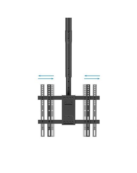 Soporte de Techo Giratorio/ Inclinable/ Nivelable TooQ LPCE1175TSLI-B para TV de 32-75'/ hasta 60kg