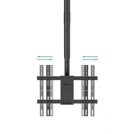 Soporte de Techo Giratorio/ Inclinable/ Nivelable TooQ LPCE1175TSLI-B para TV de 32-75'/ hasta 60kg