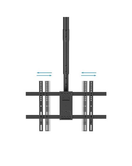 Soporte de Techo Giratorio/ Inclinable/ Nivelable TooQ LPCE1186TSLI-B para TV de 43-86'/ hasta 60kg