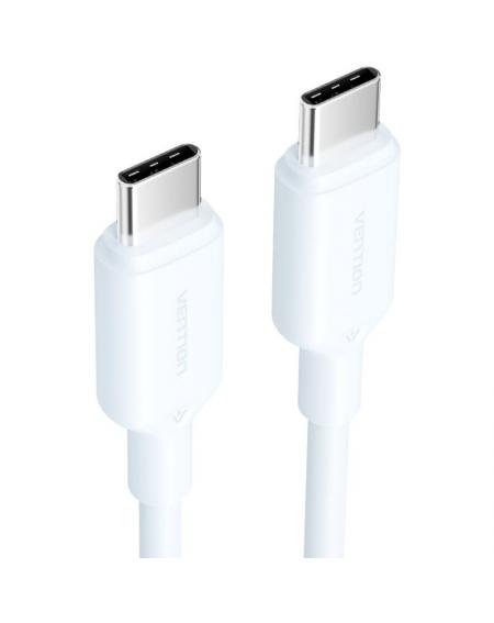 Cable USB 2.0 Tipo-C 3A Vention TRCSH/ USB Tipo-C Macho - USB Tipo-C Macho/ Hasta 60W/ 480Mbps/ 2m/ Azul