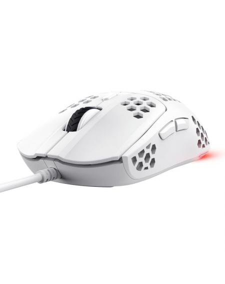 Ratón Gaming Trust Gaming GXT 929W Helox/ Hasta 6400 DPI/ Blanco