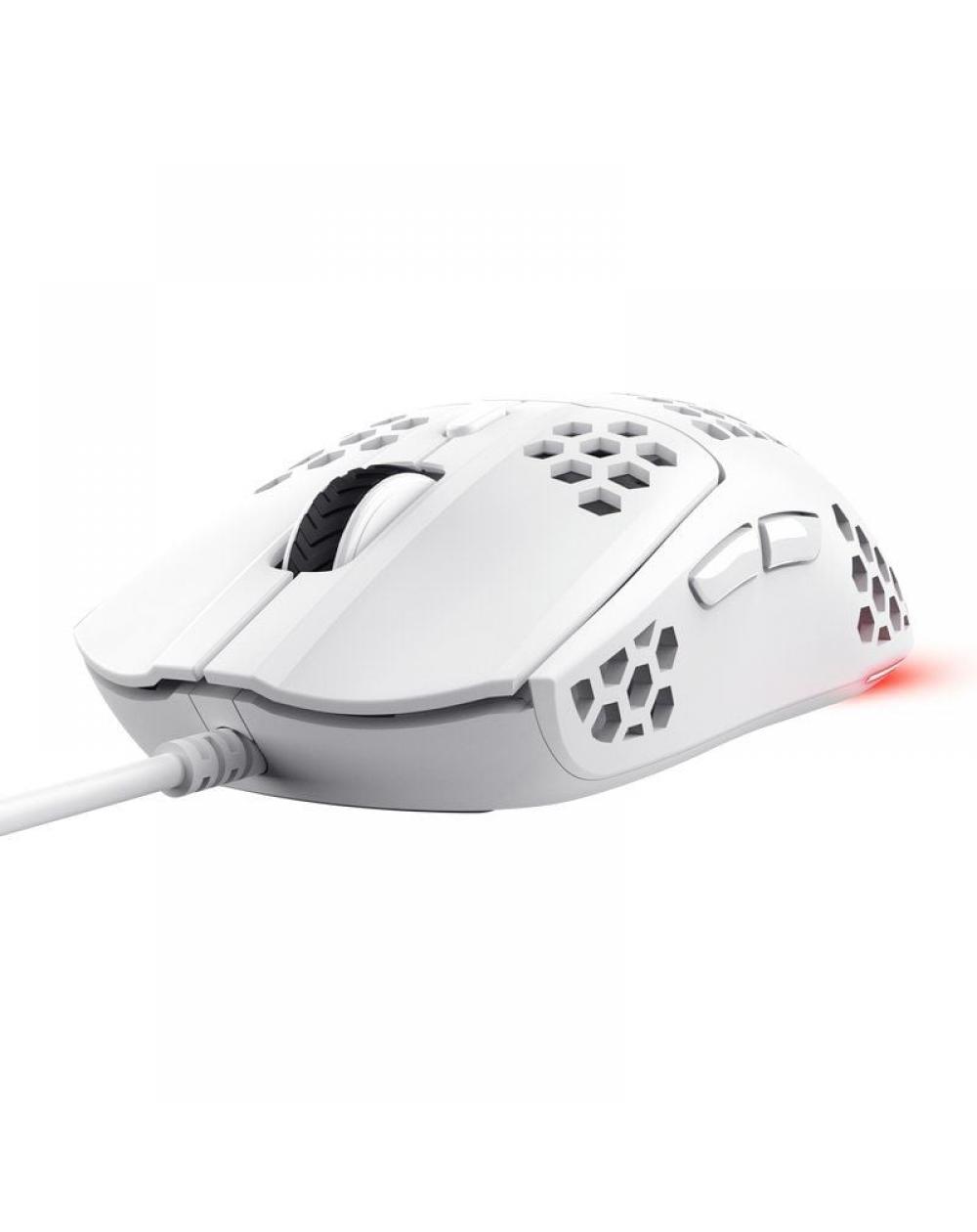 Ratón Gaming Trust Gaming GXT 929W Helox/ Hasta 6400 DPI/ Blanco