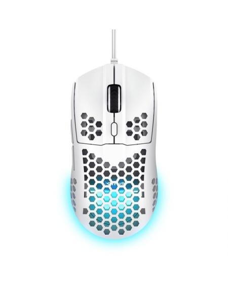 Ratón Gaming Trust Gaming GXT 929W Helox/ Hasta 6400 DPI/ Blanco