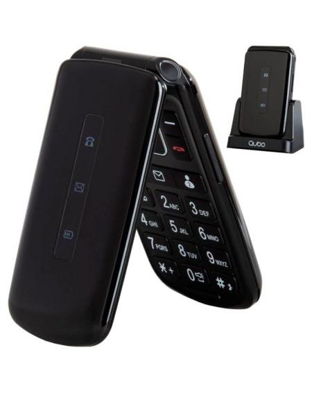 Teléfono Móvil Qubo P-210NWBKC para Personas Mayores/ Negro