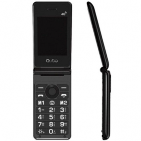 Teléfono Móvil Qubo X-28 4G para Personas Mayores/ Negro