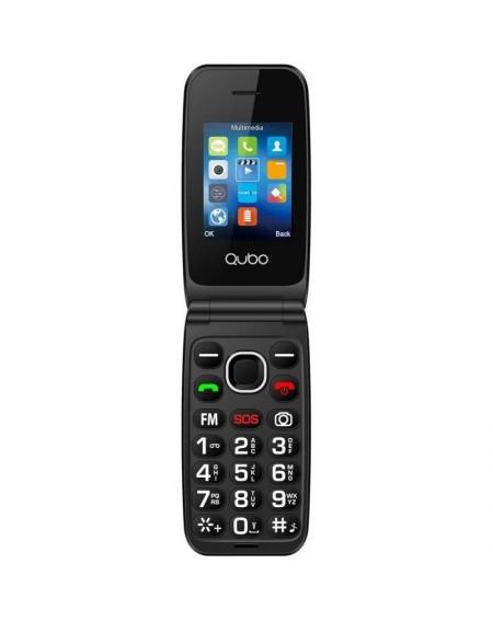 Teléfono Móvil Qubo NEONW-SOS para Personas Mayores/ Negro