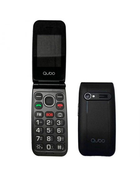 Teléfono Móvil Qubo NEONW-SOS para Personas Mayores/ Negro