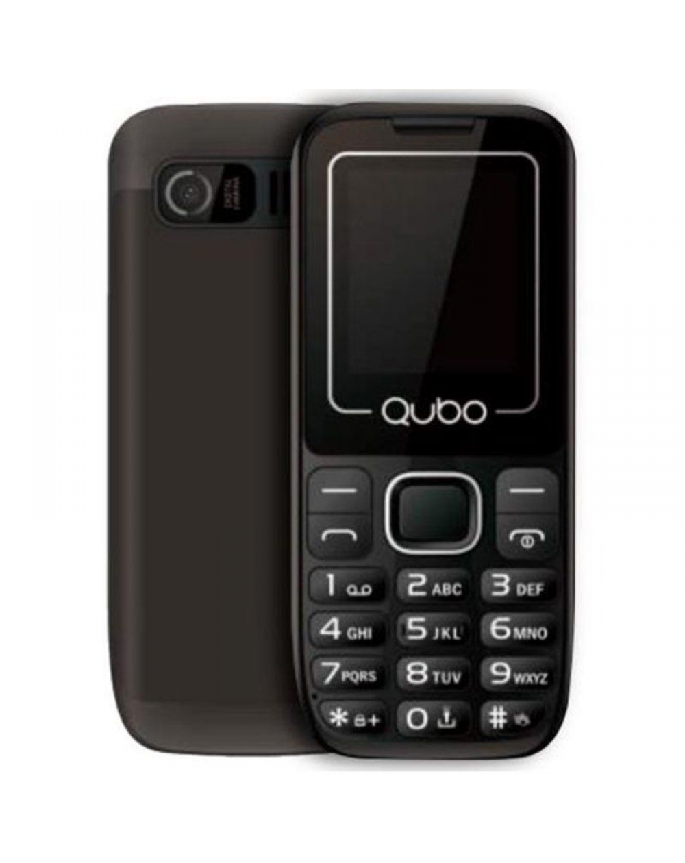 Teléfono Móvil Qubo P-180BK para Personas Mayores/ Negro