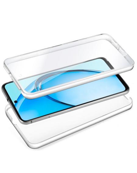 Funda COOL Silicona 3D para Oppo A60 (Transparente Frontal + Trasera)