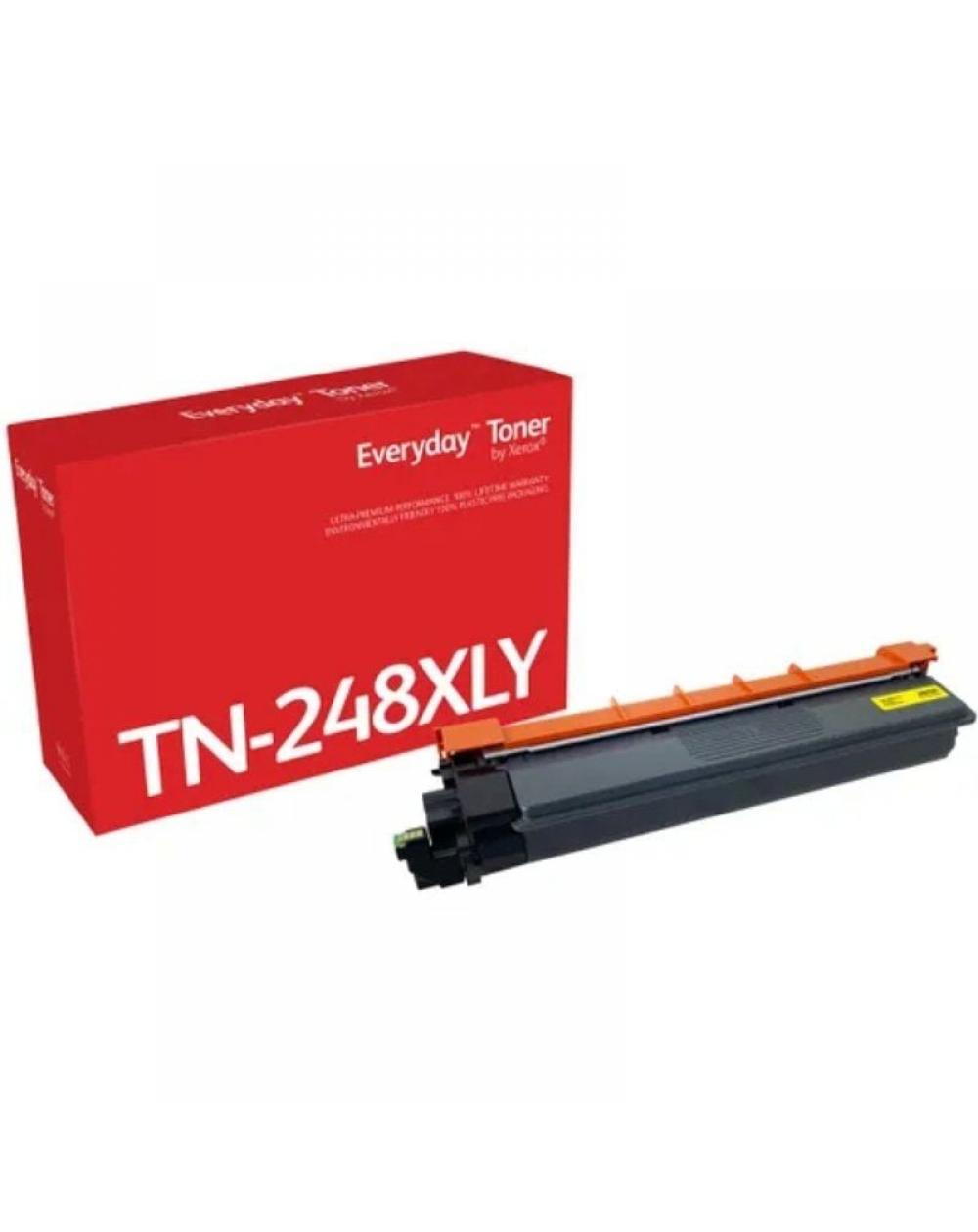 Tóner compatible Xerox 006R04878 compatible con Brother TN-248XLY Alta Capacidad/ Amarillo