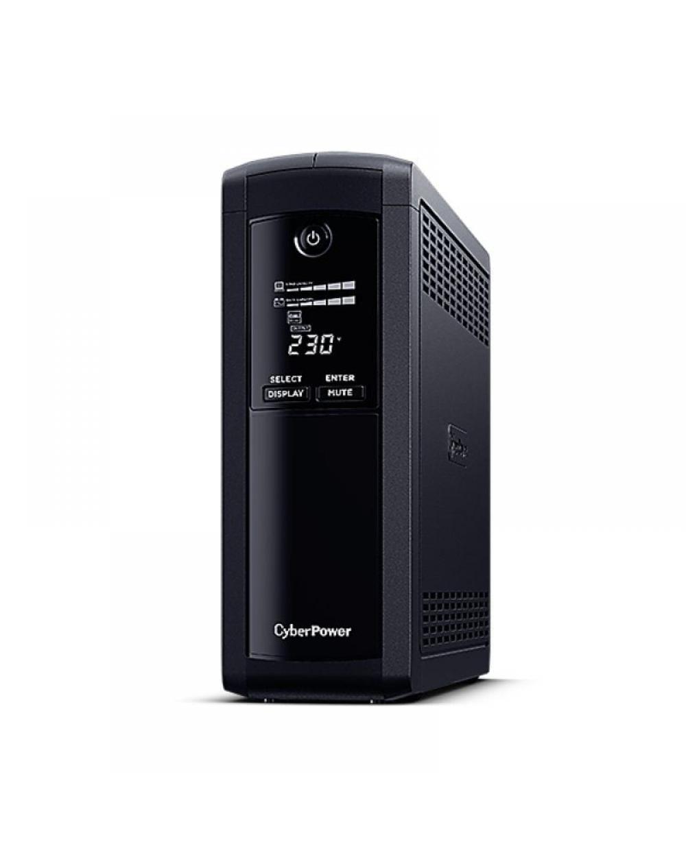 SAI Línea Interactiva Cyberpower VP1200ELCD-DE/ 1200VA-720W/ 5 Salidas/ Formato Torre