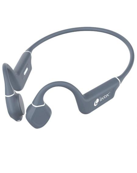 Auriculares Inalámbricos Deportivos de Conducción Ósea Leotec Osea Kuri/ con Micrófono/ Bluetooth/ Grises