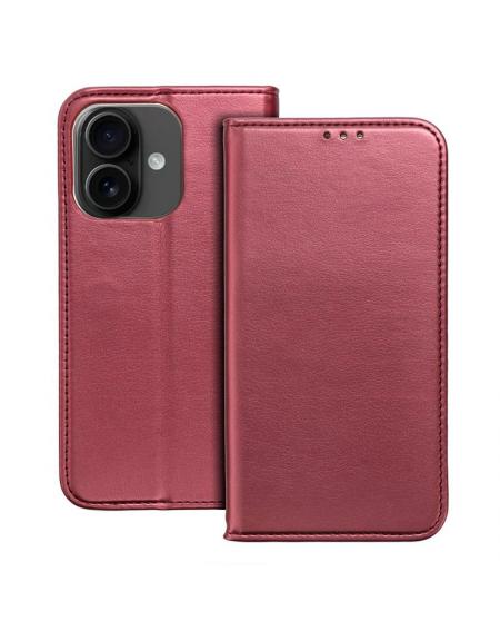 Funda COOL Flip Cover para iPhone 16 Liso Burgundy